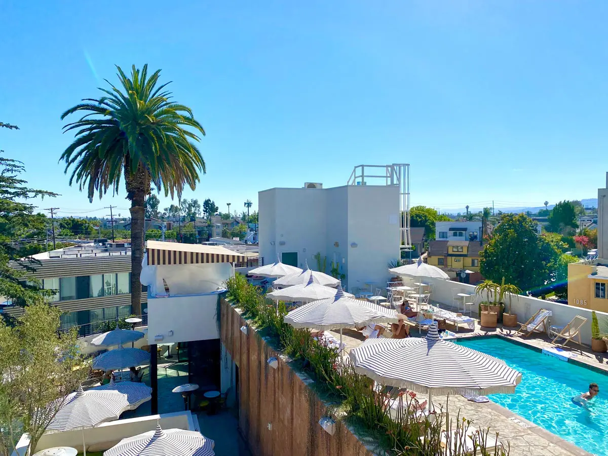 Silver Lake Pool & Inn From above