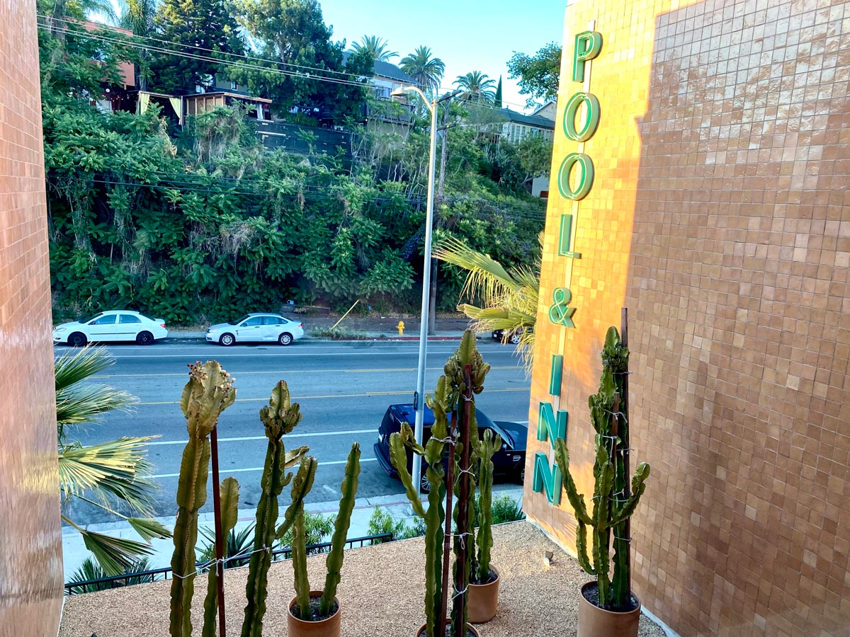 Silver Lake Pool & Inn Hotel signage