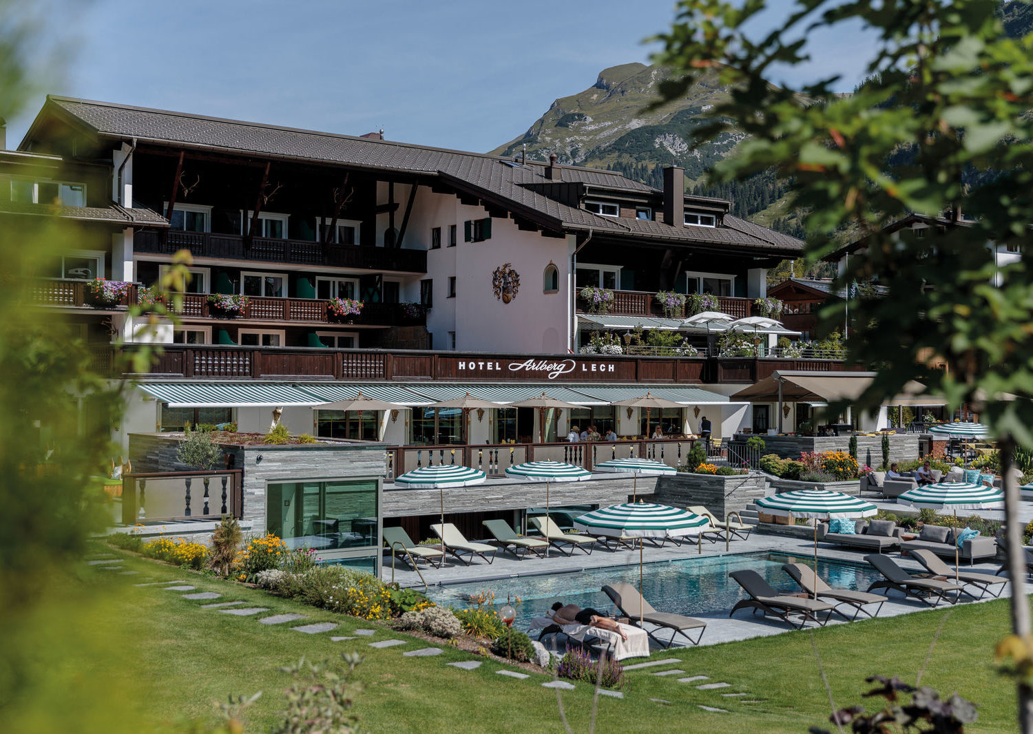 Hotel Arlberg We loved visiting in summer but can only imagine how great this steamy pool might be when the snow takes the landscape over