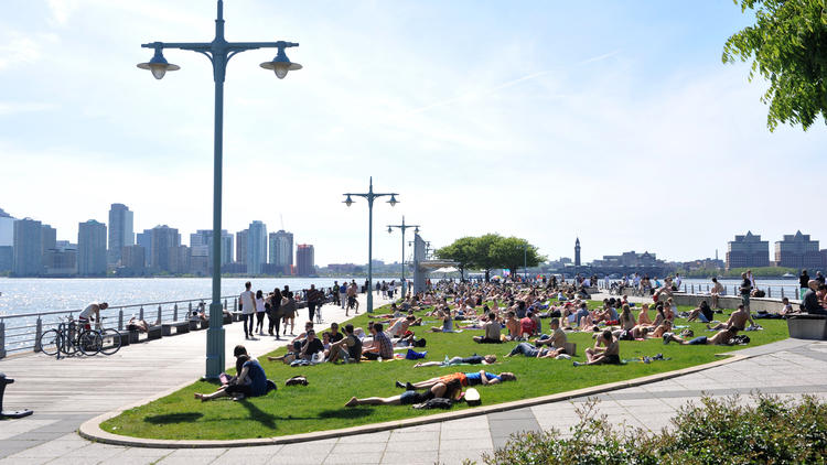 Walk or bike along the Hudson River Park