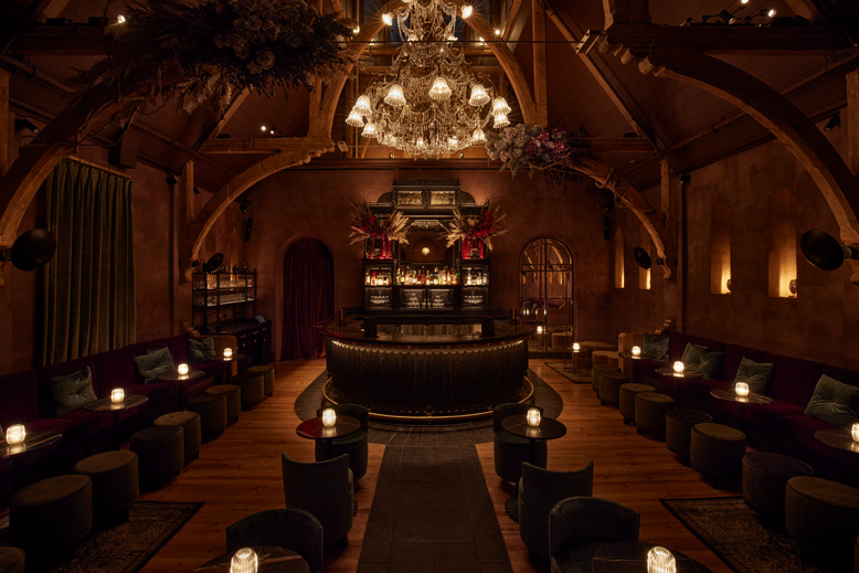 The opulent interiors of Chapel Bar