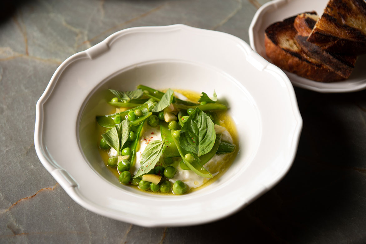 Stracciatella dish at Bar Blondeau. Photo by Liz Clayman