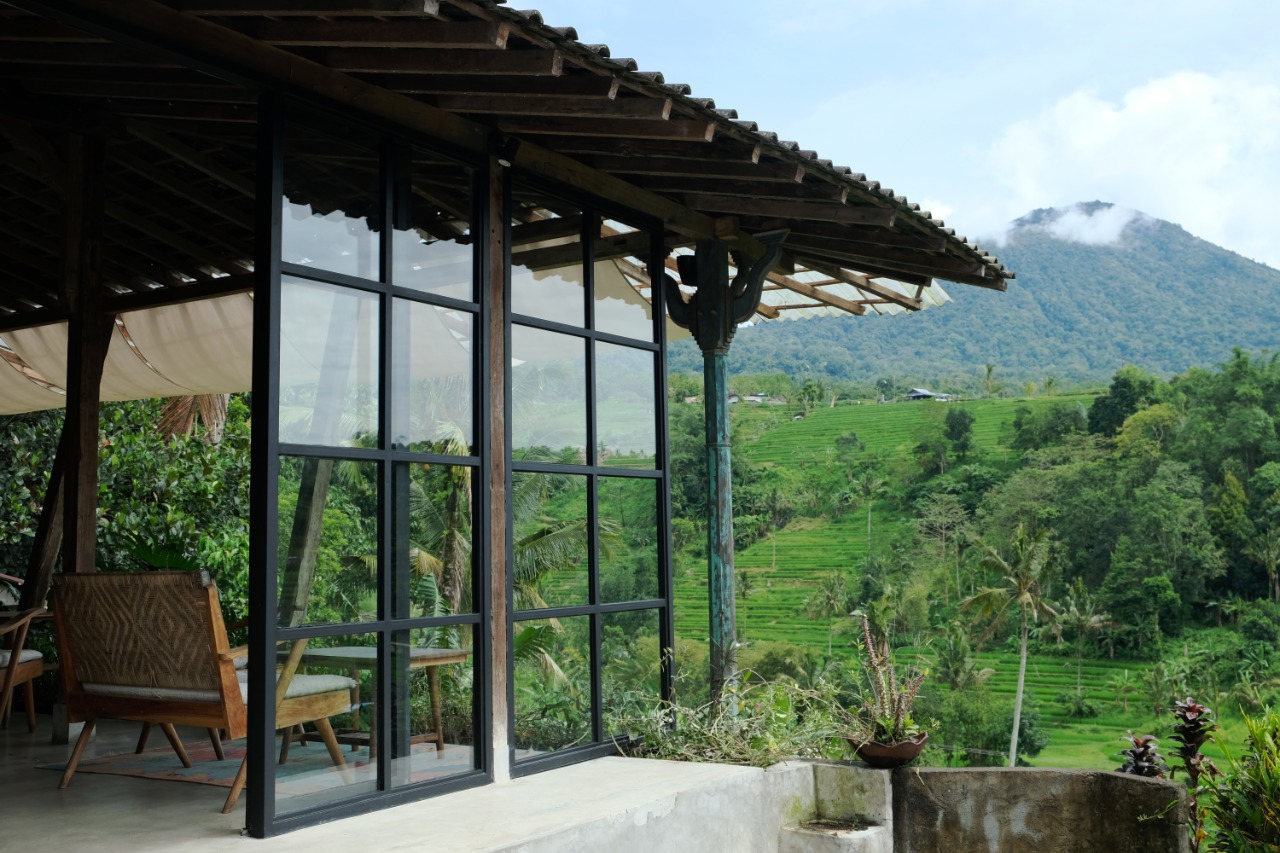 Batukaru Coffee Estate in Bali, Indonesia. A completely sustainable farm and b&b where even the manure for soil enrichment is made there. Their e serves only vegan dishes made with produce grown on the property.