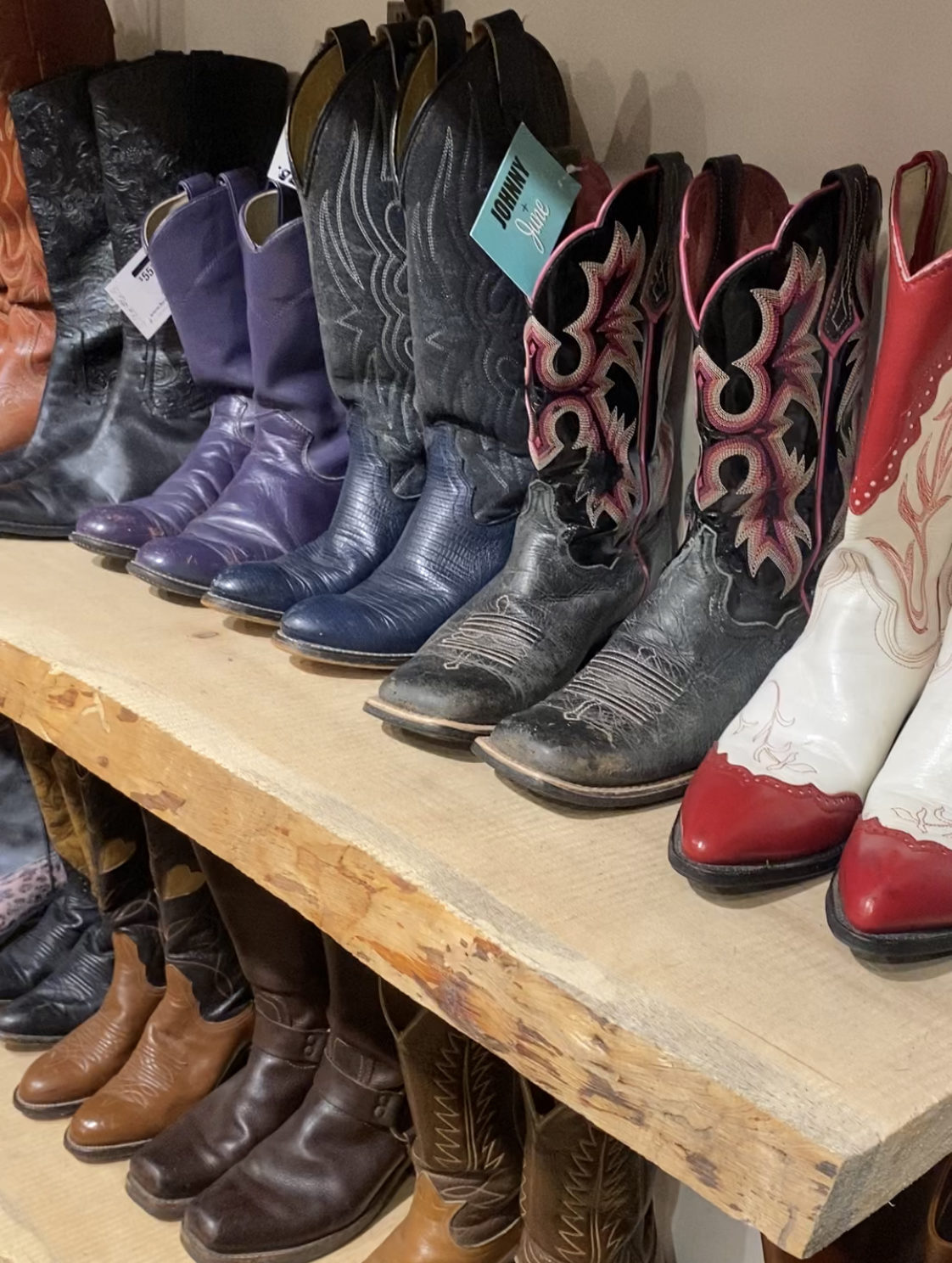 Boots on boots at Head West (24 W Main St, Bozeman)