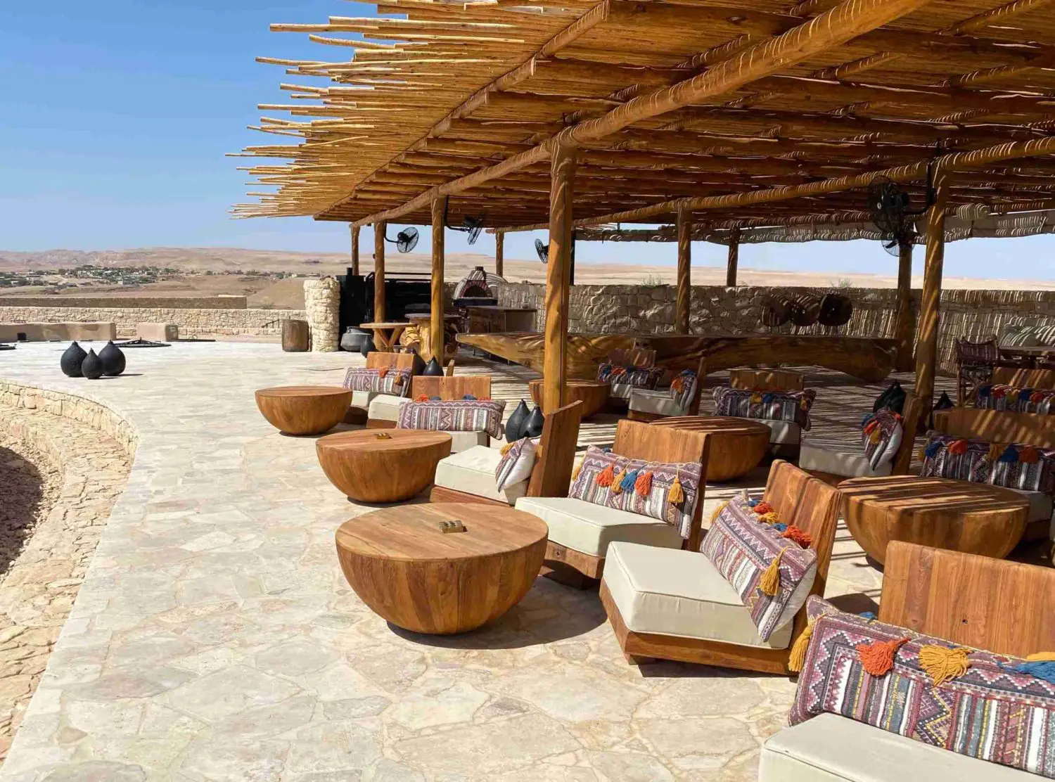 Six Senses Shaharut Zula Upper Deck over the pool 