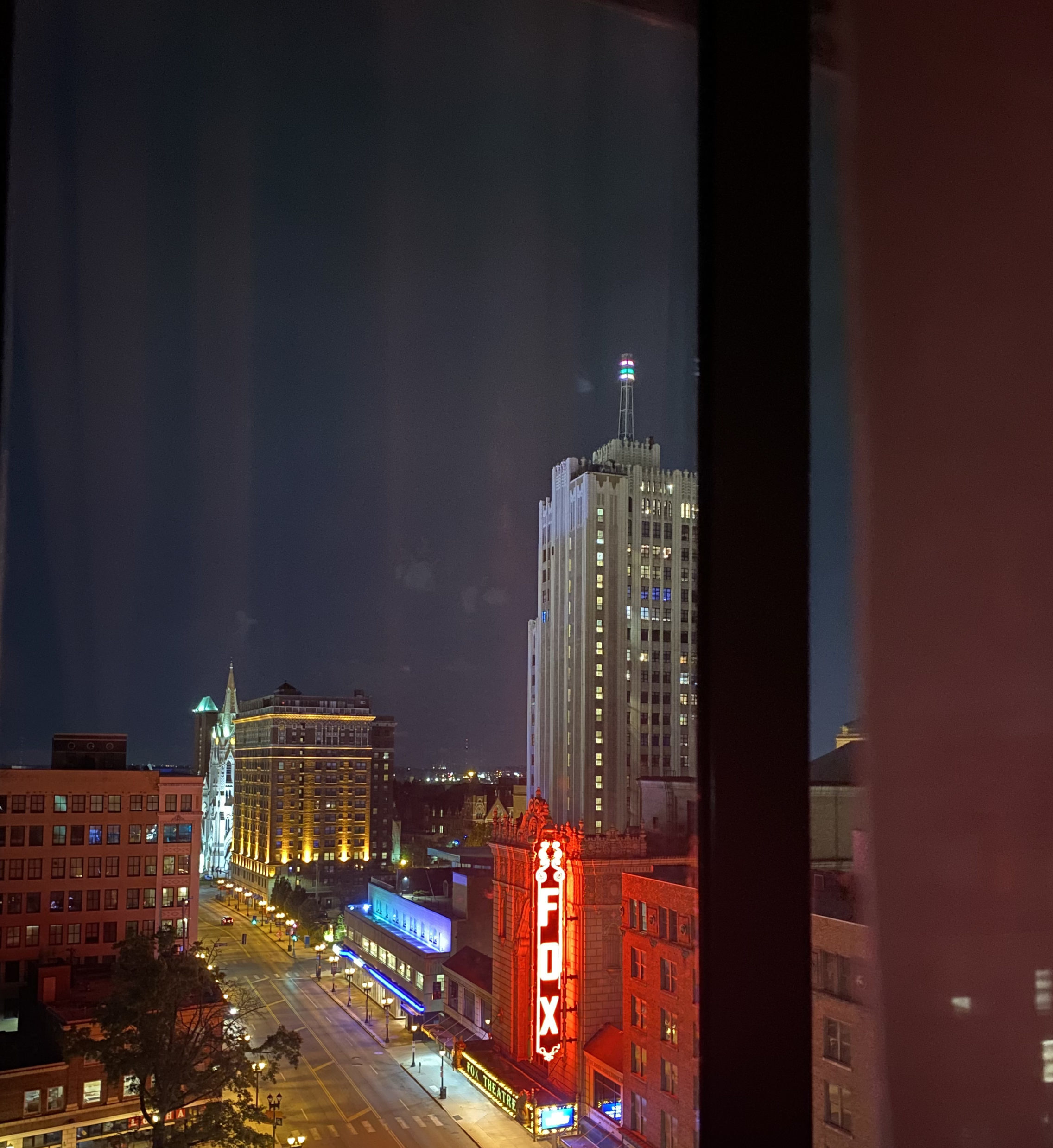 The St. Louis Arts District at night
