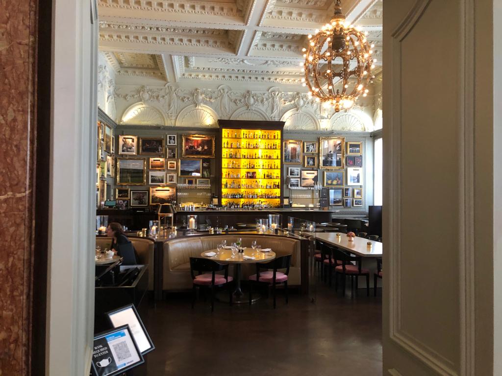 The London EDITION First glimpse of the total stunna of a dining room aka Berners Tavern