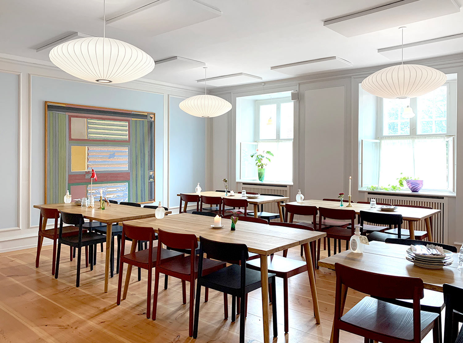 Kanalhuset Kanalhuset's dining room, where it hosts communal dinners each night
