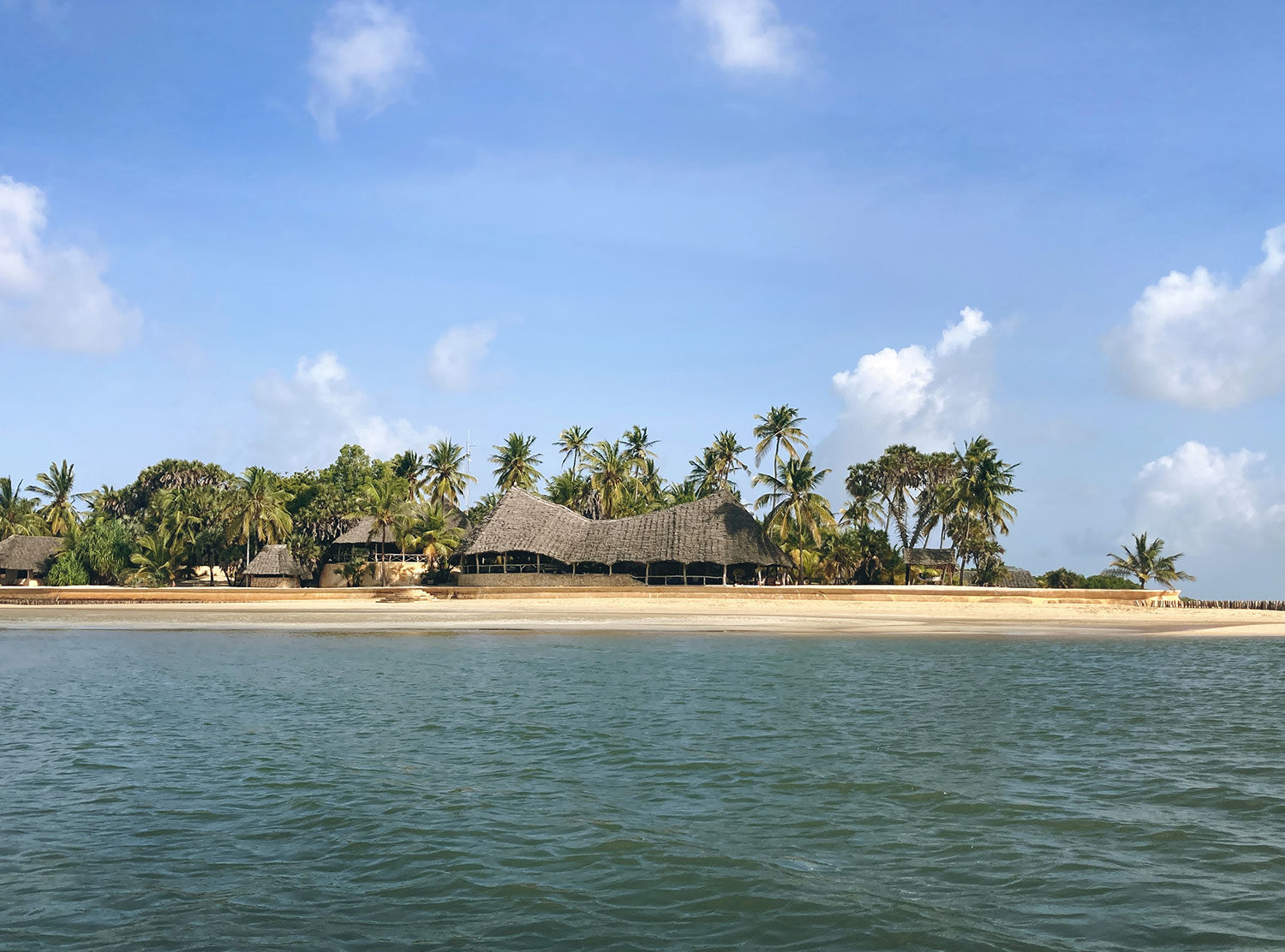 Manda Bay Resort Arriving at Manda Bay by speedboat