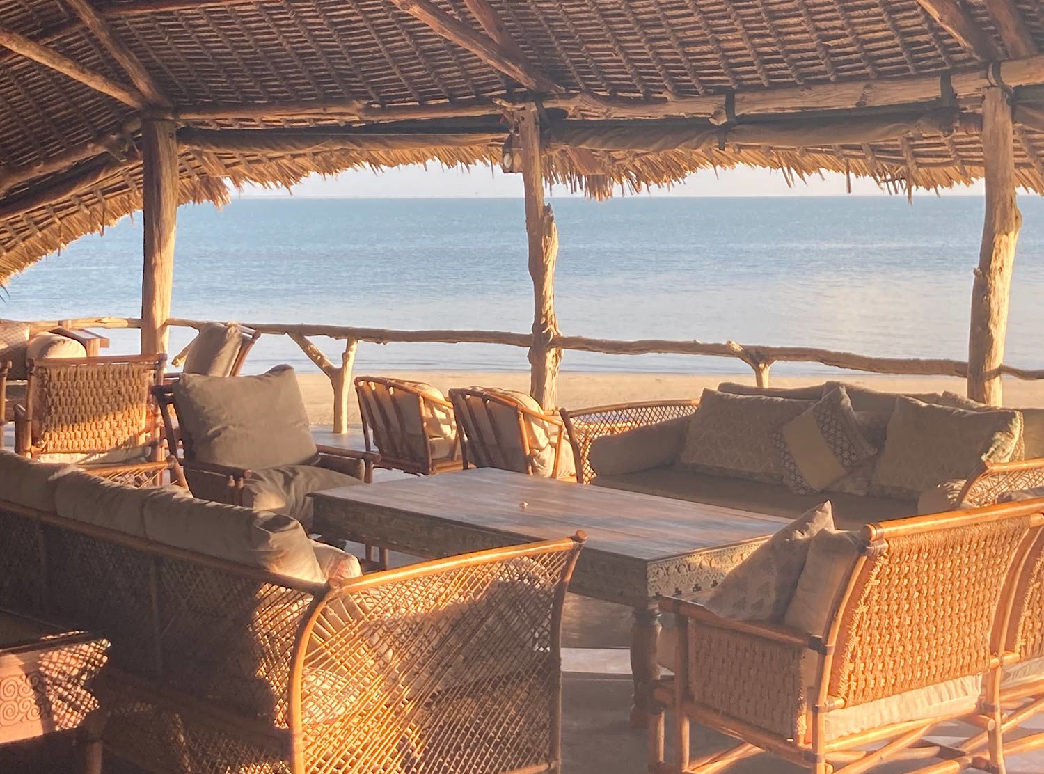 Manda Bay Resort Sundowners on the terrace