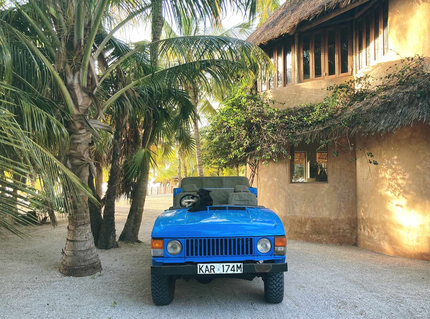 Manda Bay Resort Go for a sunset ride and drinks in the cool blue jeep and explore the old ruins along the way