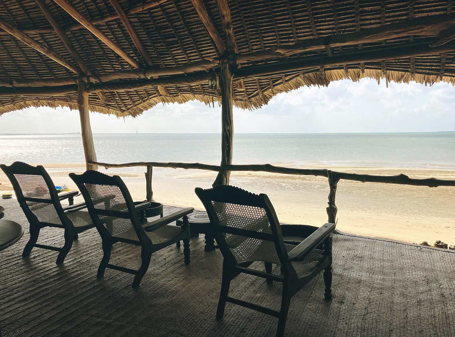 Manda Bay Resort Hanging out at the bar and enjoying the natural environment 