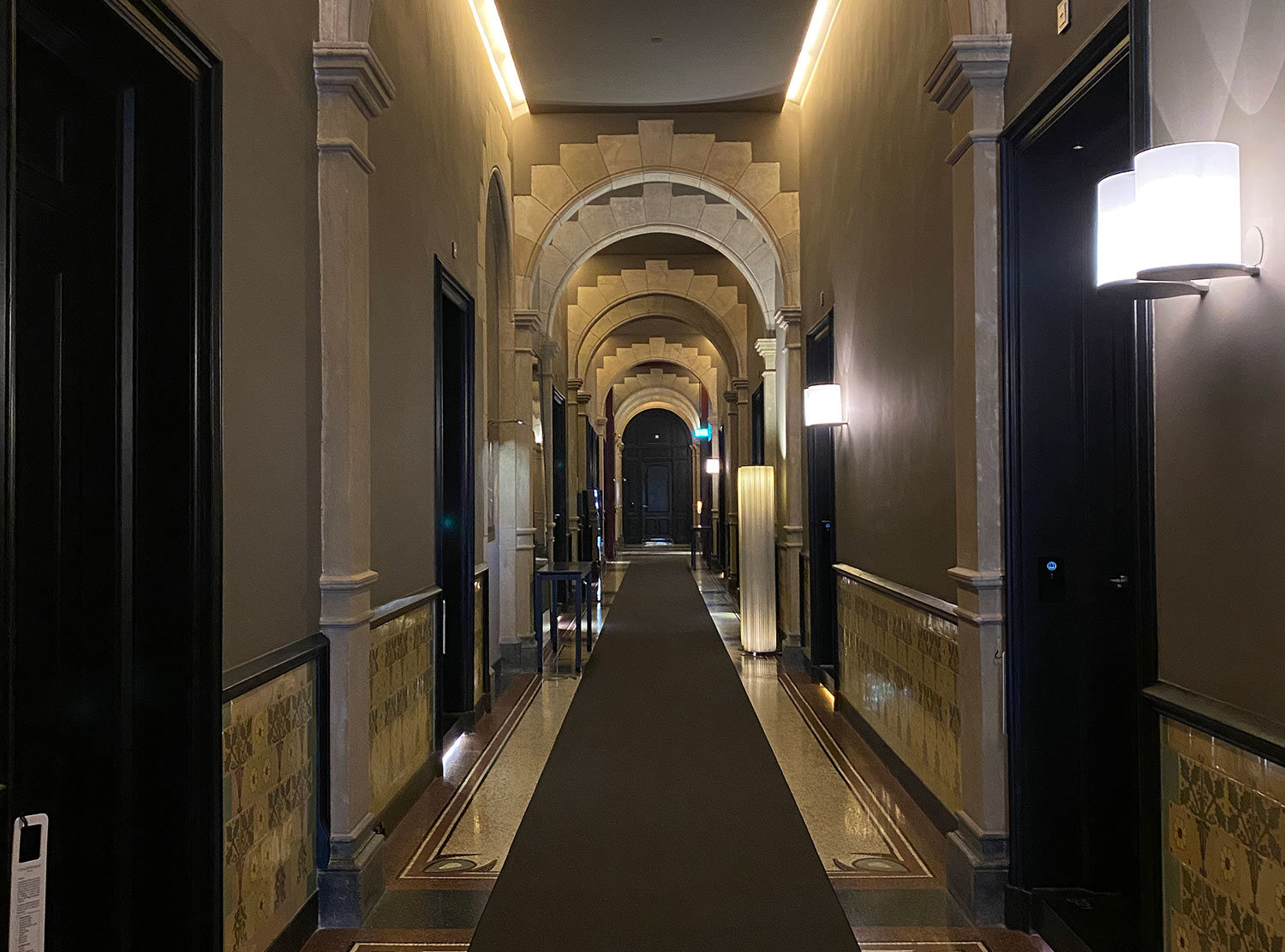 Conservatorium Hotel A hallway that is a statement all on it's own