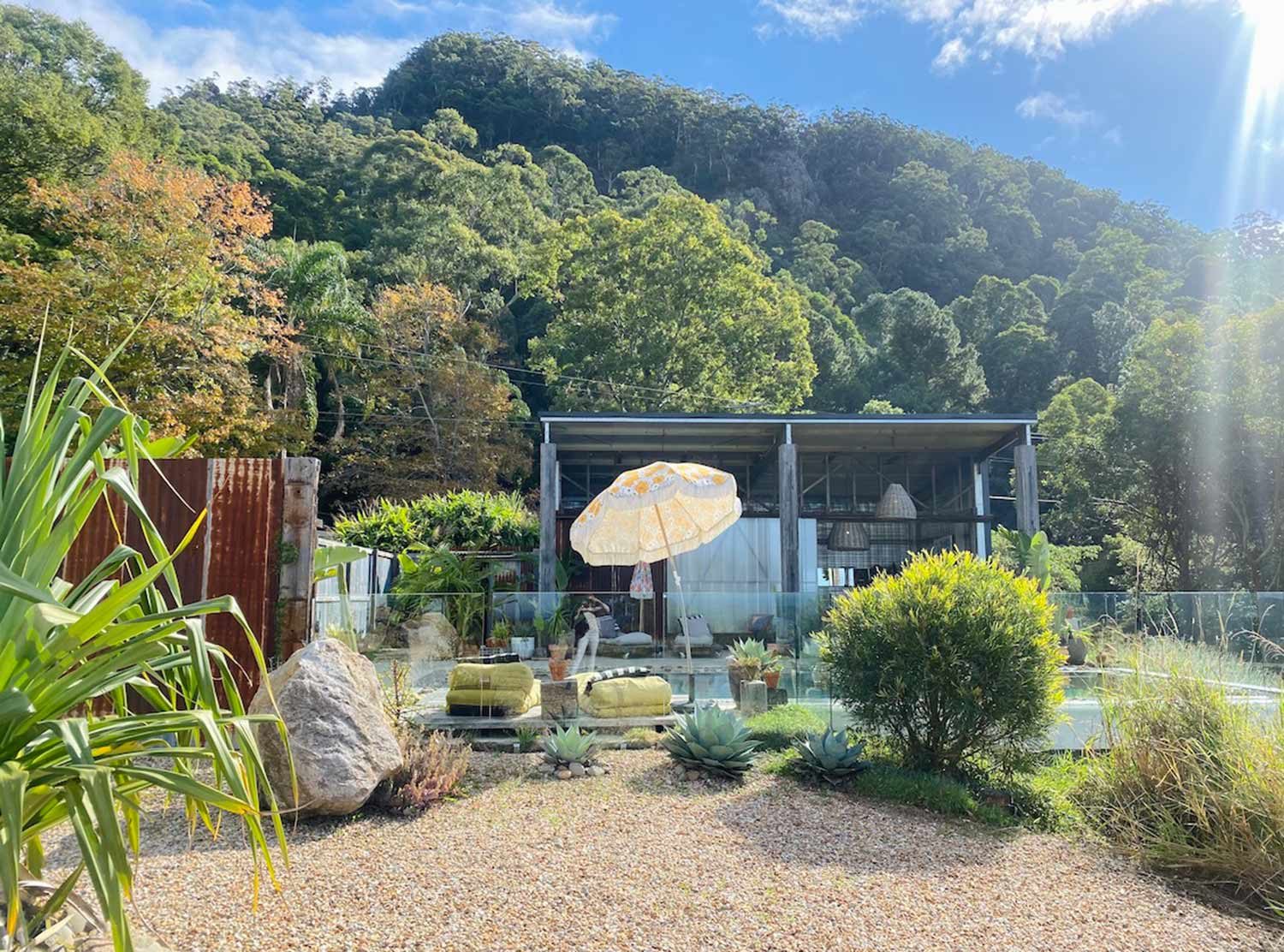 Blackbird Byron With some serious Ibiza lounging vibes, this heavenly pool is surrounded by lush mountains at every turn