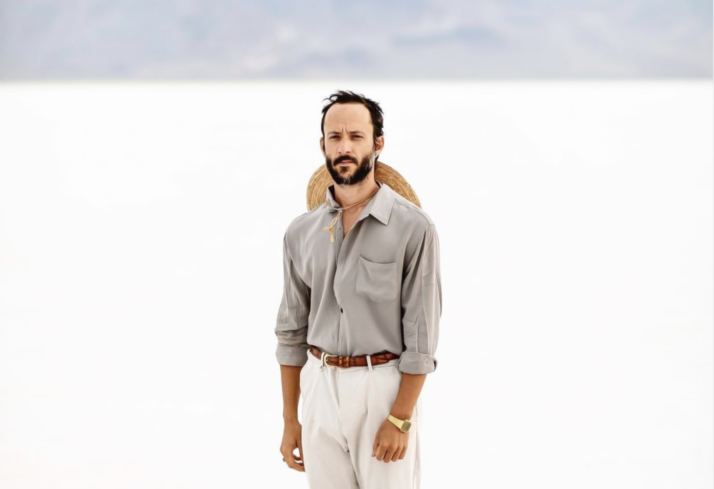 A Hotel Life's East Coast Editor, Ernesto Roman at the Salt Flats, Utah