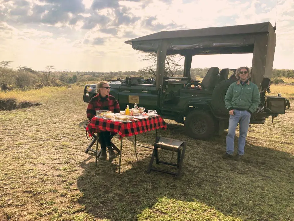 Mara Plains Camp Bush breakfast