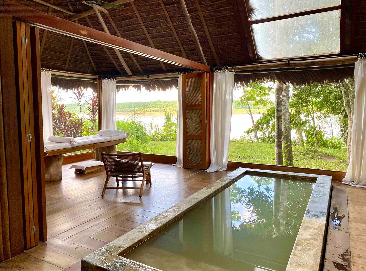 Inkaterra Reserva Amazonica Relaxing and cooling massages, reflexology, plunge pool and more