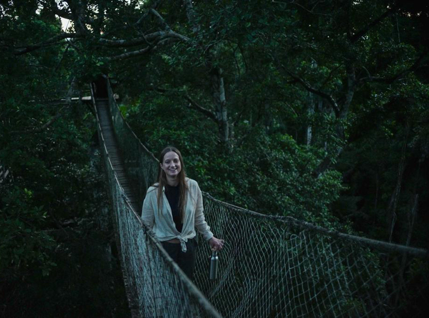 Inkaterra Reserva Amazonica Walking meditation on the canopy bridges