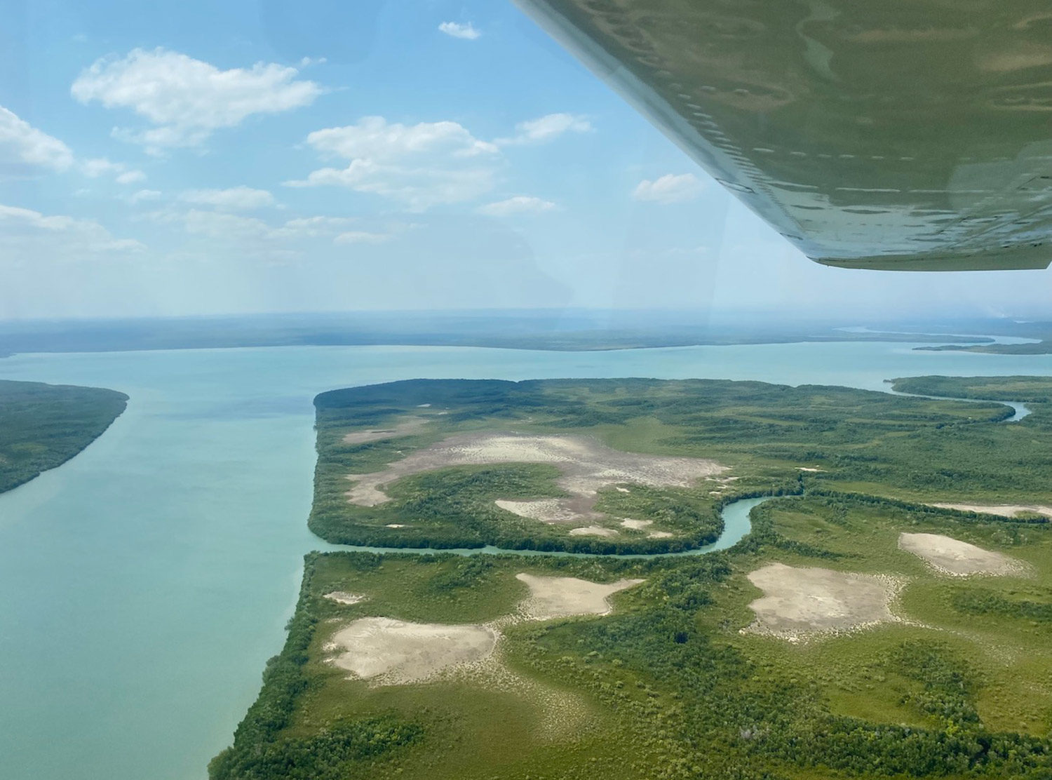 Tiwi Island Retreat The view over the Tiwi Islands from the plane is just as extraordinary as the island experience itself