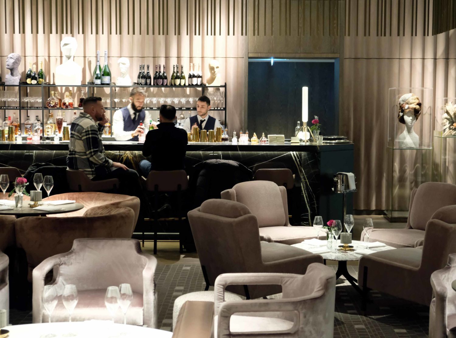 The Londoner Main area of the lobby is the Stage, a dusty pink extravaganza of a champagne bar serving breakfast, afternoon tea and aperitivo. On weekends there is a live band and...