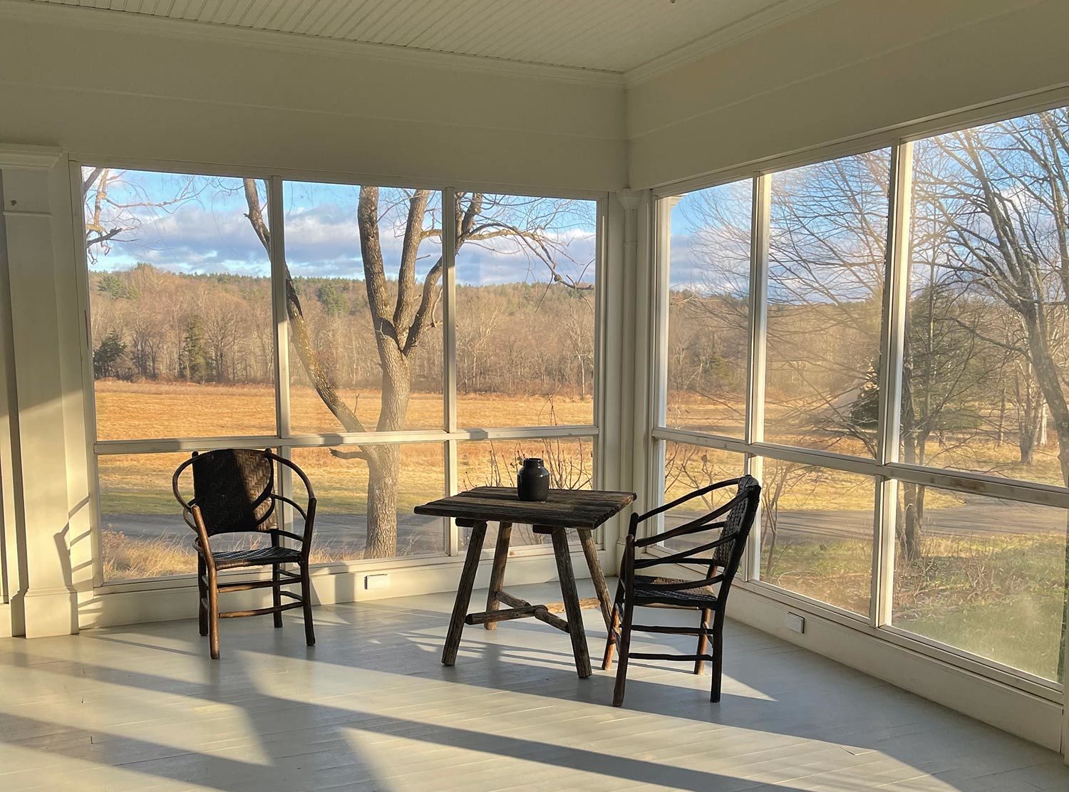 Inness I'll never forget how cold this porch room was and how much it called out for a summer's day