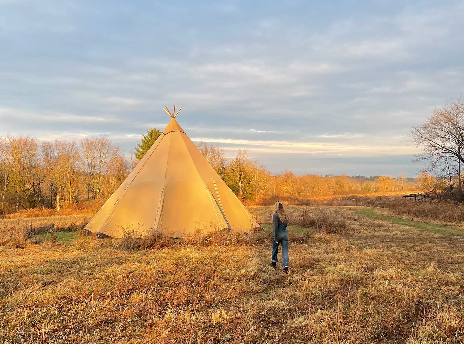 Inness Savoring the last few moments of golden hour as the light hit the tipi
