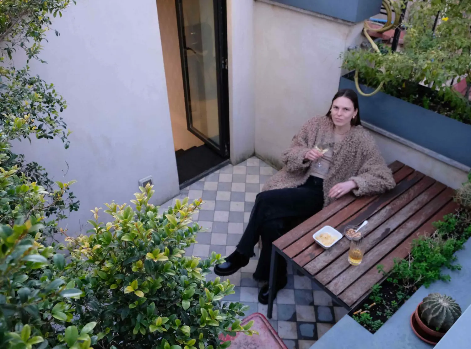 G-Rough Roma If the in-room bar wasn’t enough, it comes with a terrace where my Inspector Gadget was lurking in the bushes, looking for clues for a good aperitivo