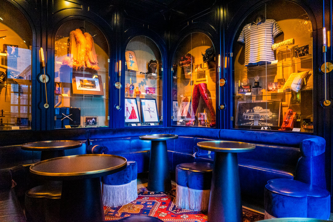 CIVILIAN The blue lounge feels like you've entered at a Broadway speakeasy