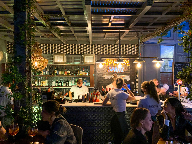Pulitzer Barcelona They have their own Aperol Spritz bar — convenient!