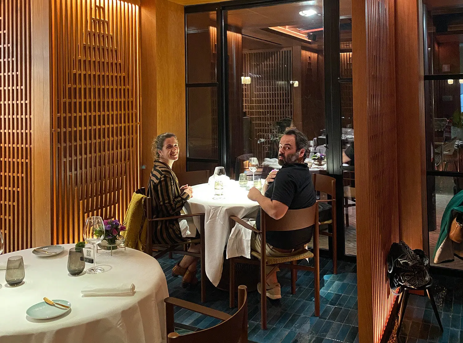 Valverde Hotel My local darlings Luisa and Pedro sharing dinner with me at the intimate Sítio restaurant