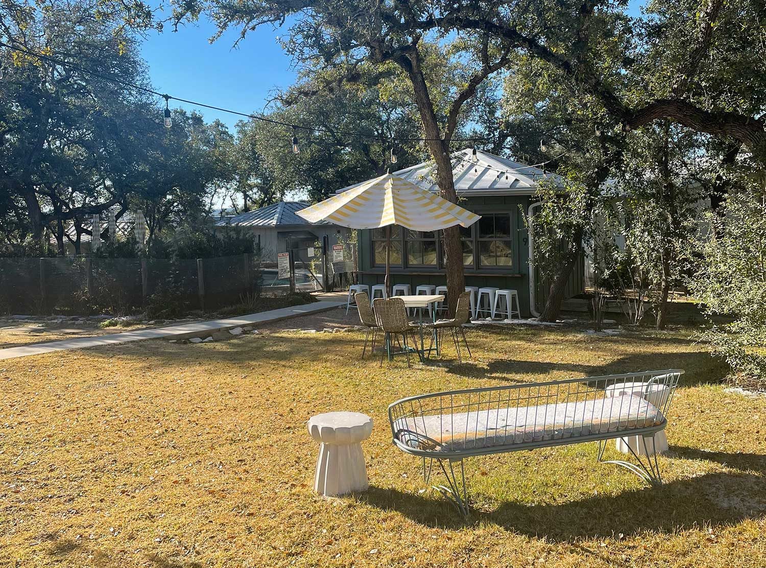 The Wayback There are lots of little corners to sit and relax in the sunshine sprinkled throughout the property