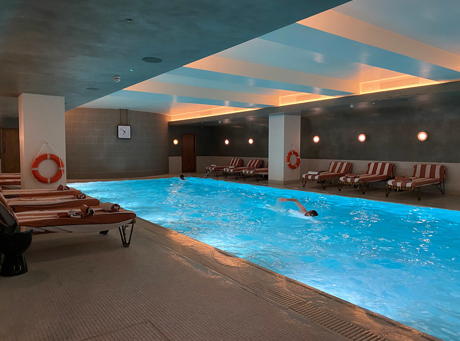 White City House If the show stopping gym wasn't enough, the indoor lap pool, plus a steam room, sauna and hammam definitely wins any gym lover over