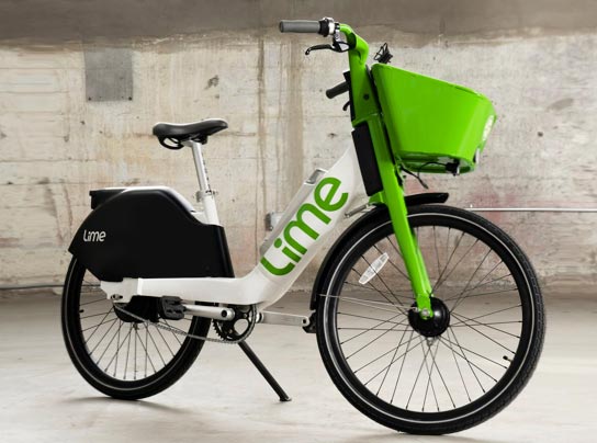 Lime bicycle app 