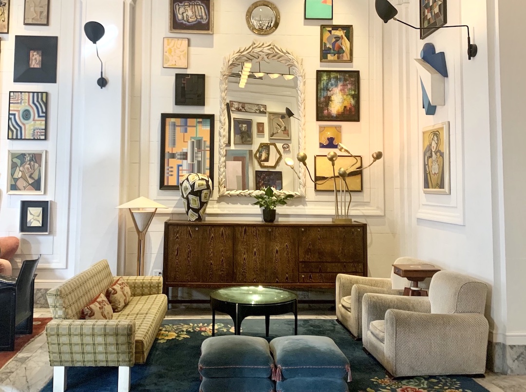 San Francisco Proper The lobby is a mix of custom and vintage furniture, wall-coverings and lighting and so many hand-selected works of art and local artefacts that I wish I could take home with me