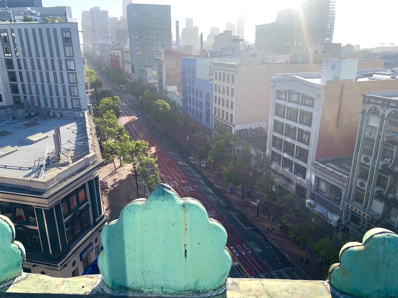 San Francisco Proper A rare, early morning glilmpse of a car-free downtown