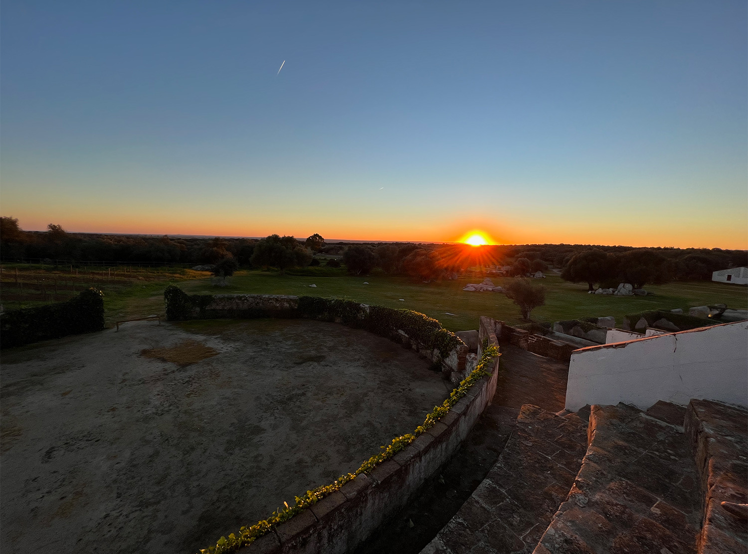 Acient bull ring turned amphitheatre at São Lourenço do Barrocal. Image by Lily Cole