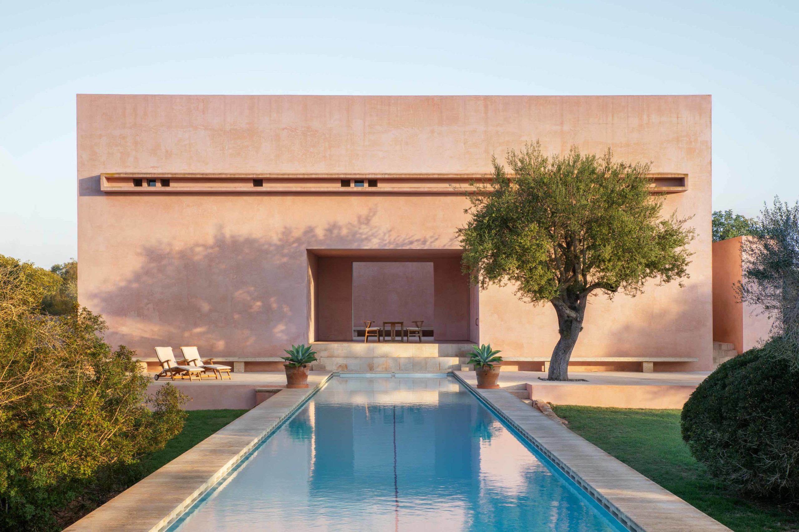 The striking Neuendorf House designed by John Pawson and Claudio Silvestrin is one of the houses up for auction