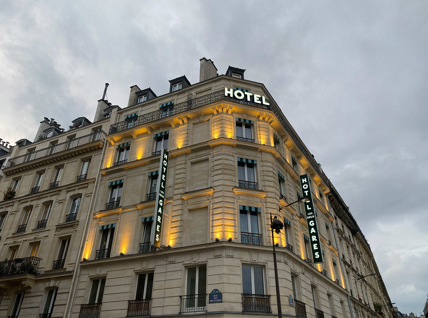 Hotel Les Deux Gares Left vacant for many years, the five-storey building inspired Luke Edward Hall to choose an 