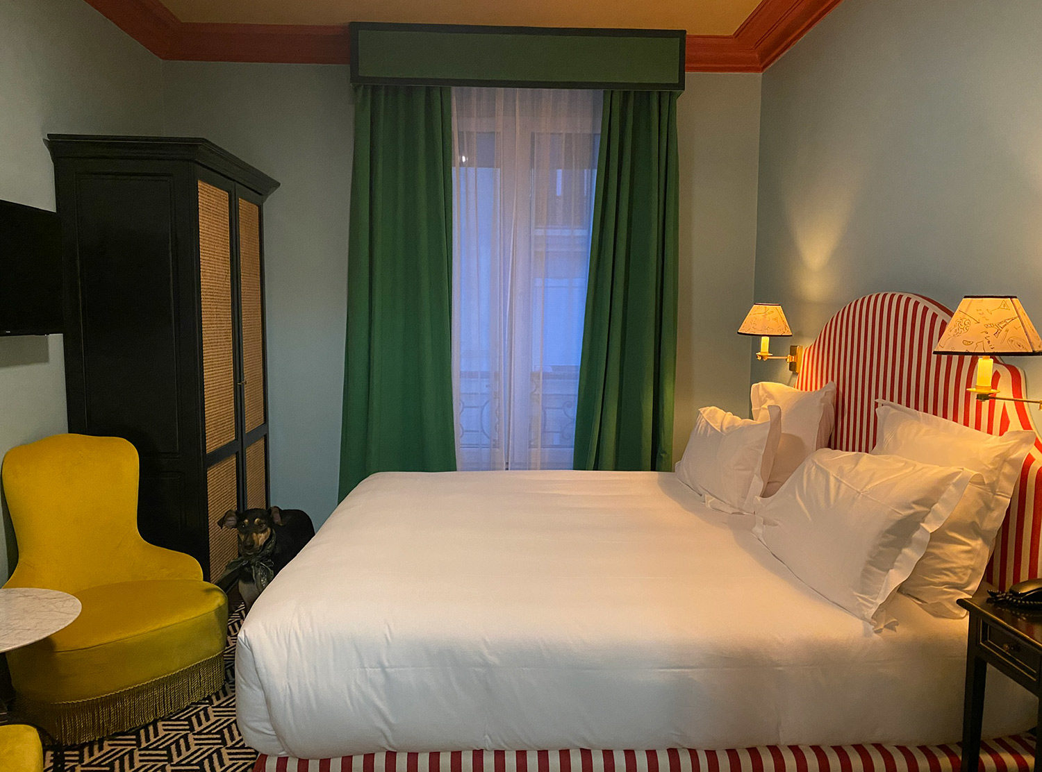 Hotel Les Deux Gares True Parisian style, the rooms are snug — but so, so nicely designed