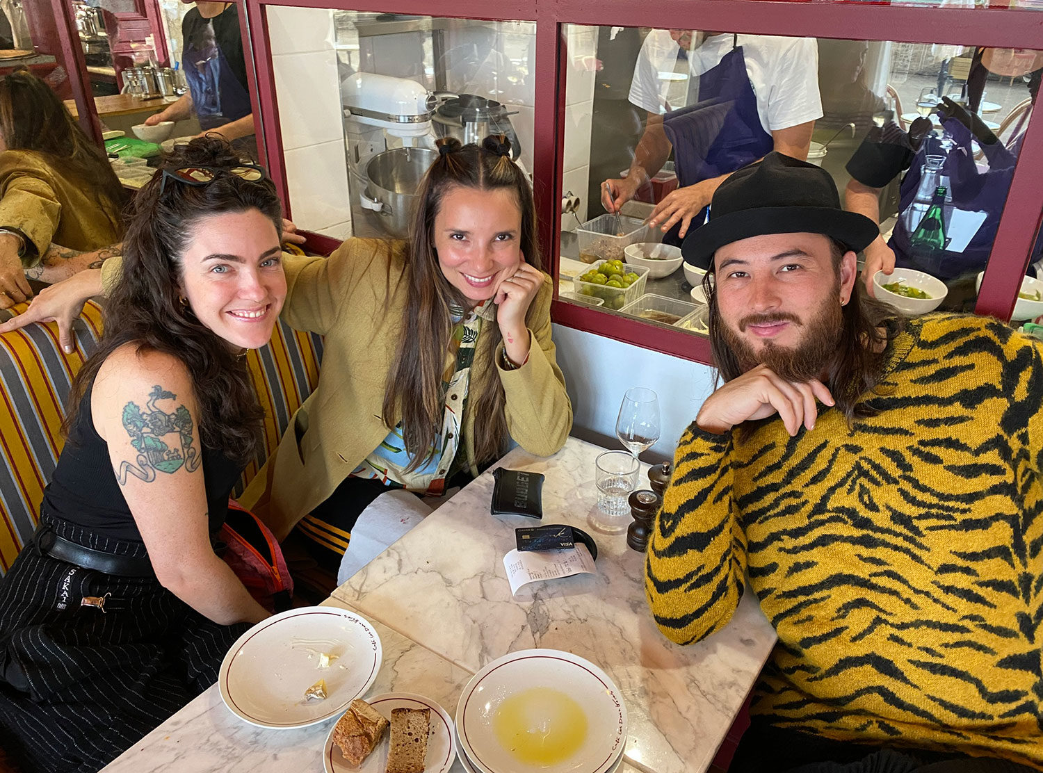 Hotel Les Deux Gares Could not have found a more stylish and delicious place to have lunch with this fine jet set duo — Lily and Steve Tam, two of my favorite adventurers