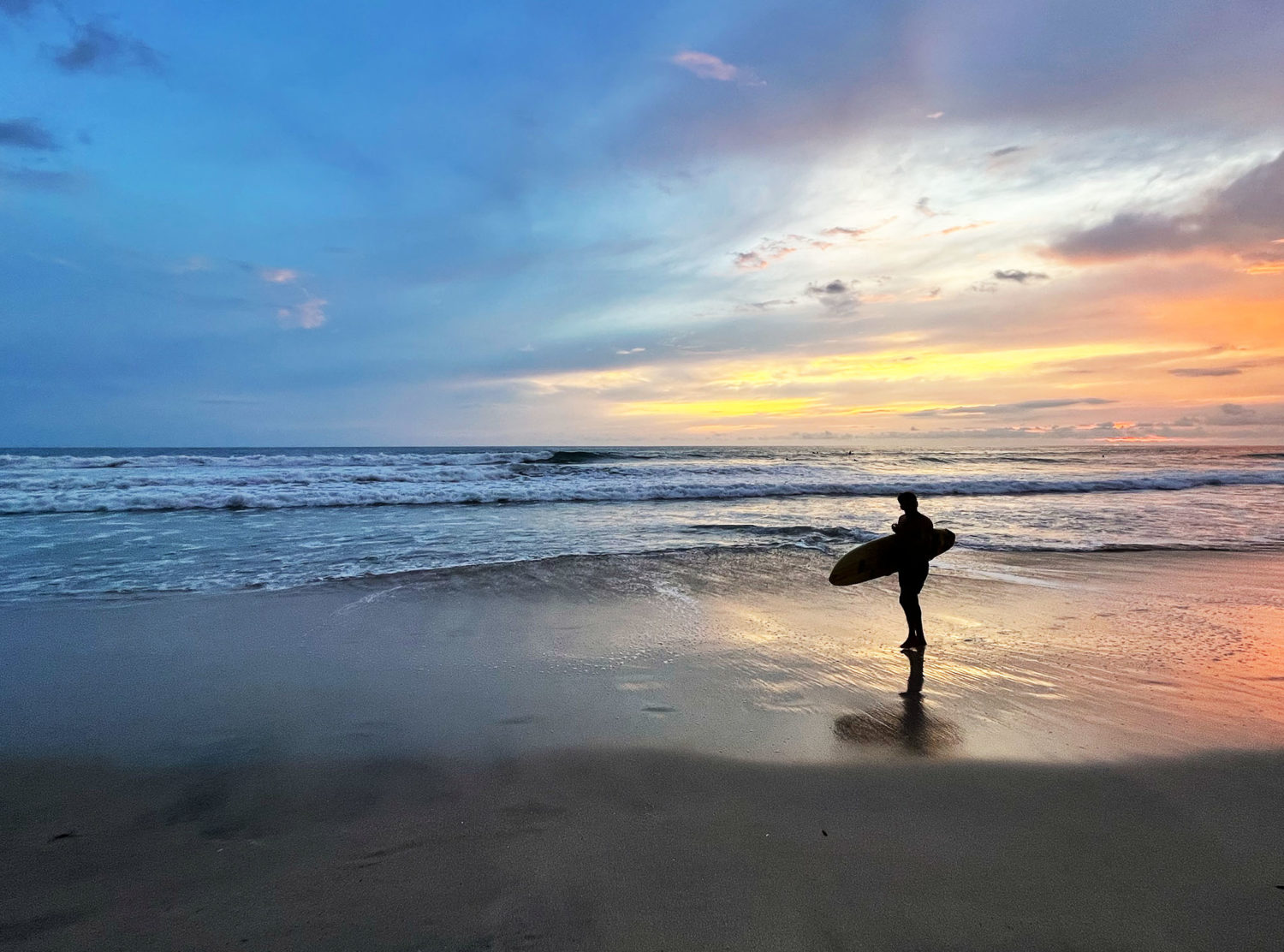 SOMOS Capturing the last of the light surf session at Playa Santa Teresa