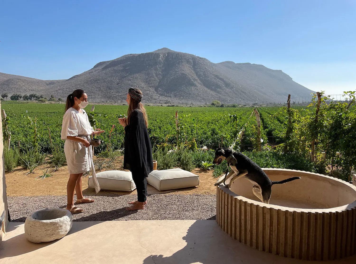 Paradero  Every guests is treated to a traditional cleansing ritual when they’re taken to their room