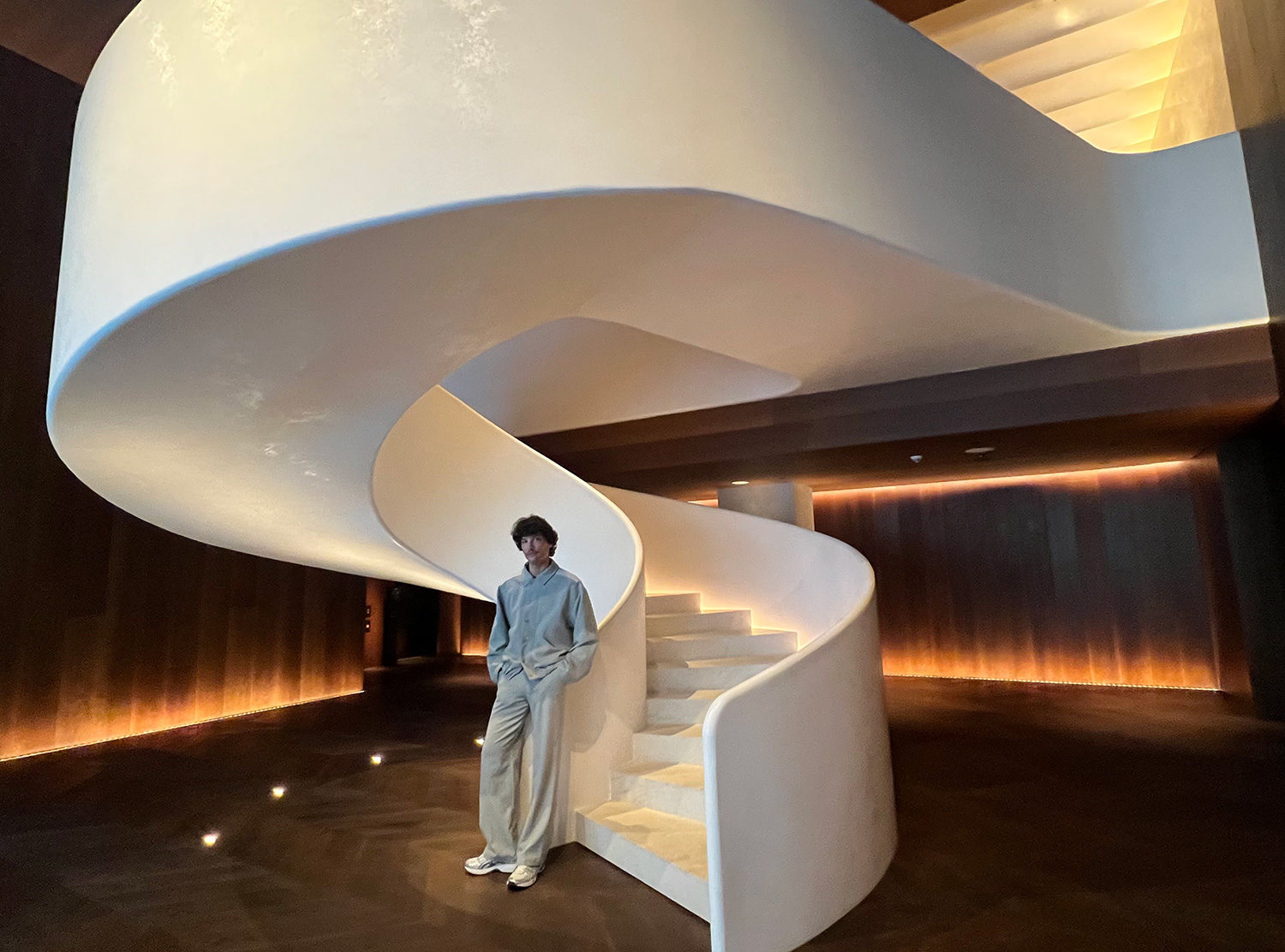 The Madrid EDITION A stunning sculptural staircase in the lobby