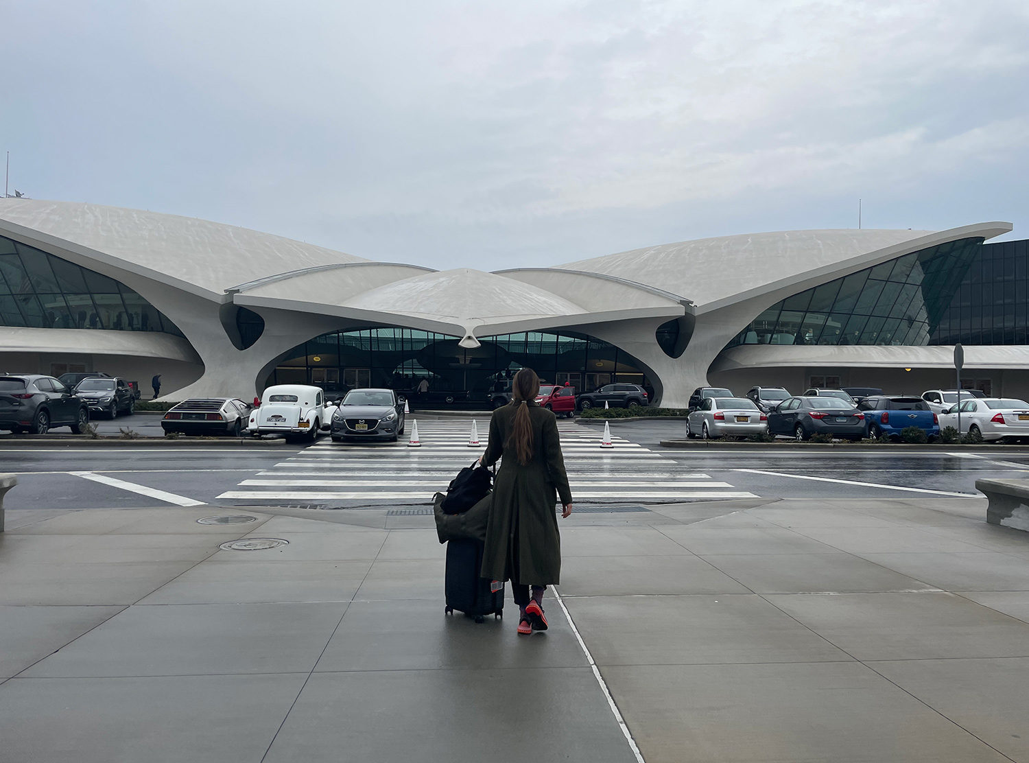 TWA Hotel Slide from your flight straight into the hotel. So convenient!