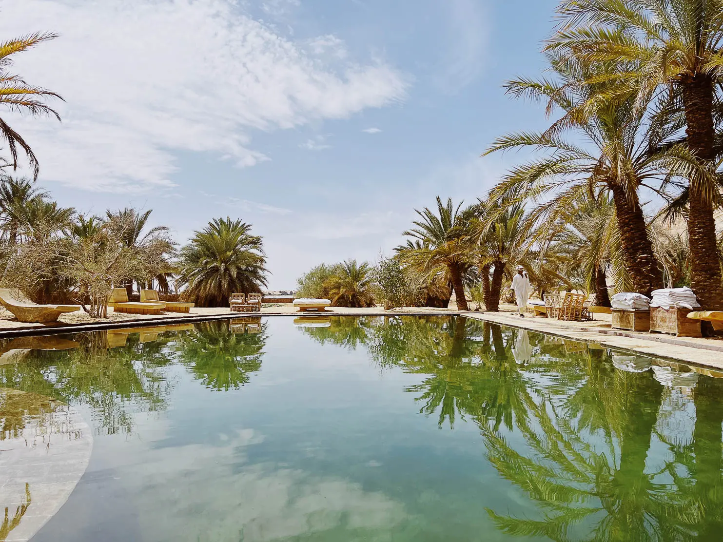 Adrere Amellal Eco-Lodge The pool — our oasis