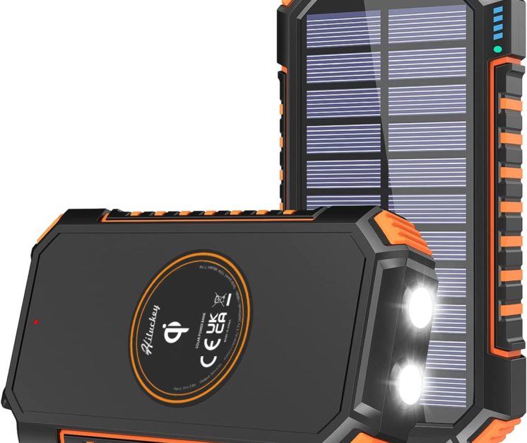 Solar-powered battery pack