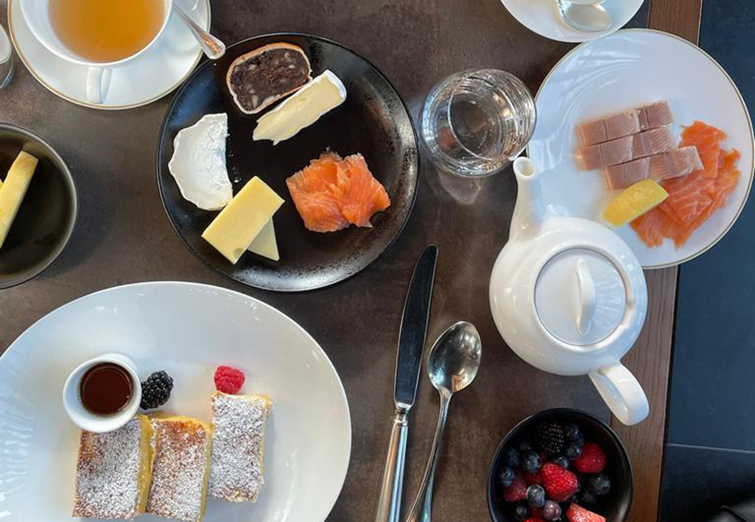 The Chedi Andermatt The beautiful breakfast spread!