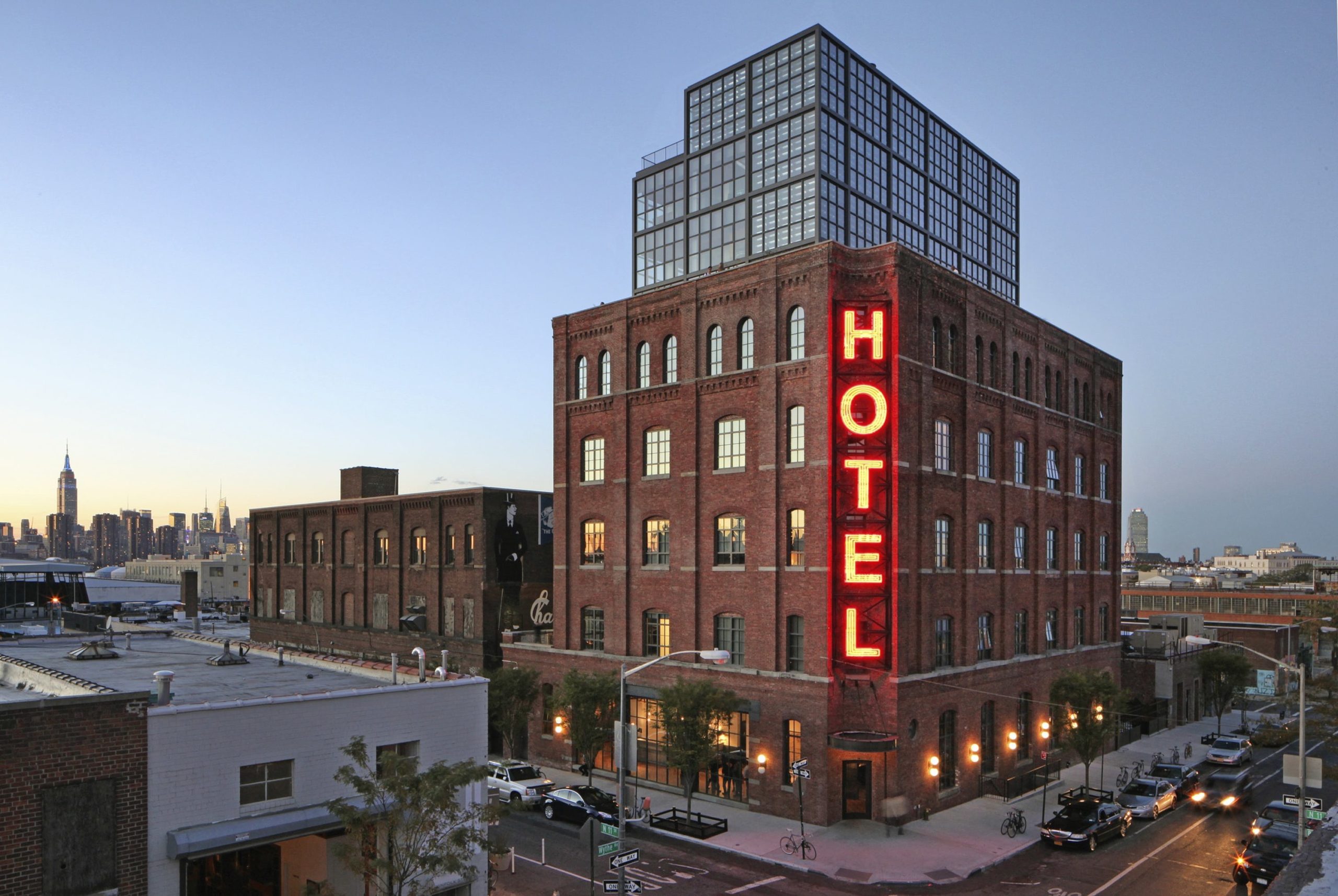 The Wythe Hotel's iconic façade