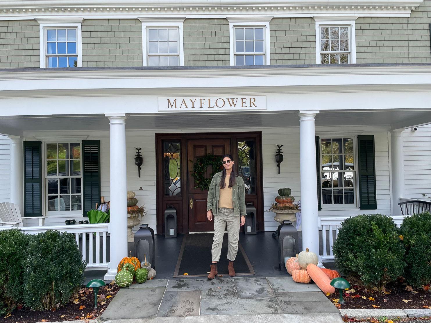 Mayflower Inn & Spa Just me, feeling reluctant to leave after a great weekend