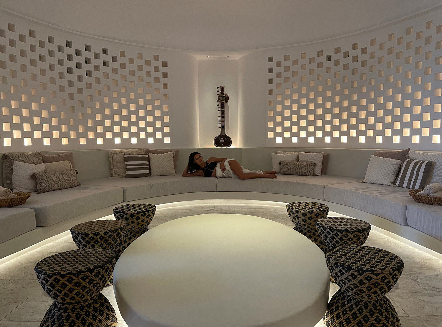 The Beach Caves at Six Senses Ibiza  Just the most exquisite spa waiting room